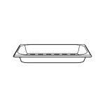 GN 1/3 Deliksiz Fırın Tepsisi
